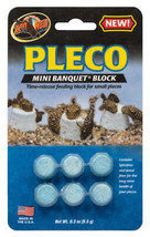 Pleco Banquet Block Mini: Algae and Wood Fiber Enriched Formula - Ideal for Smal - £2.33 GBP