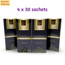 4 x Nugano Black Coffee 30 sachets Low Acidity with Certified Ganoderma Extract - £70.89 GBP