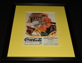 Vintage Coca Cola for Discriminating People Framed Poster Display Offici... - $34.64