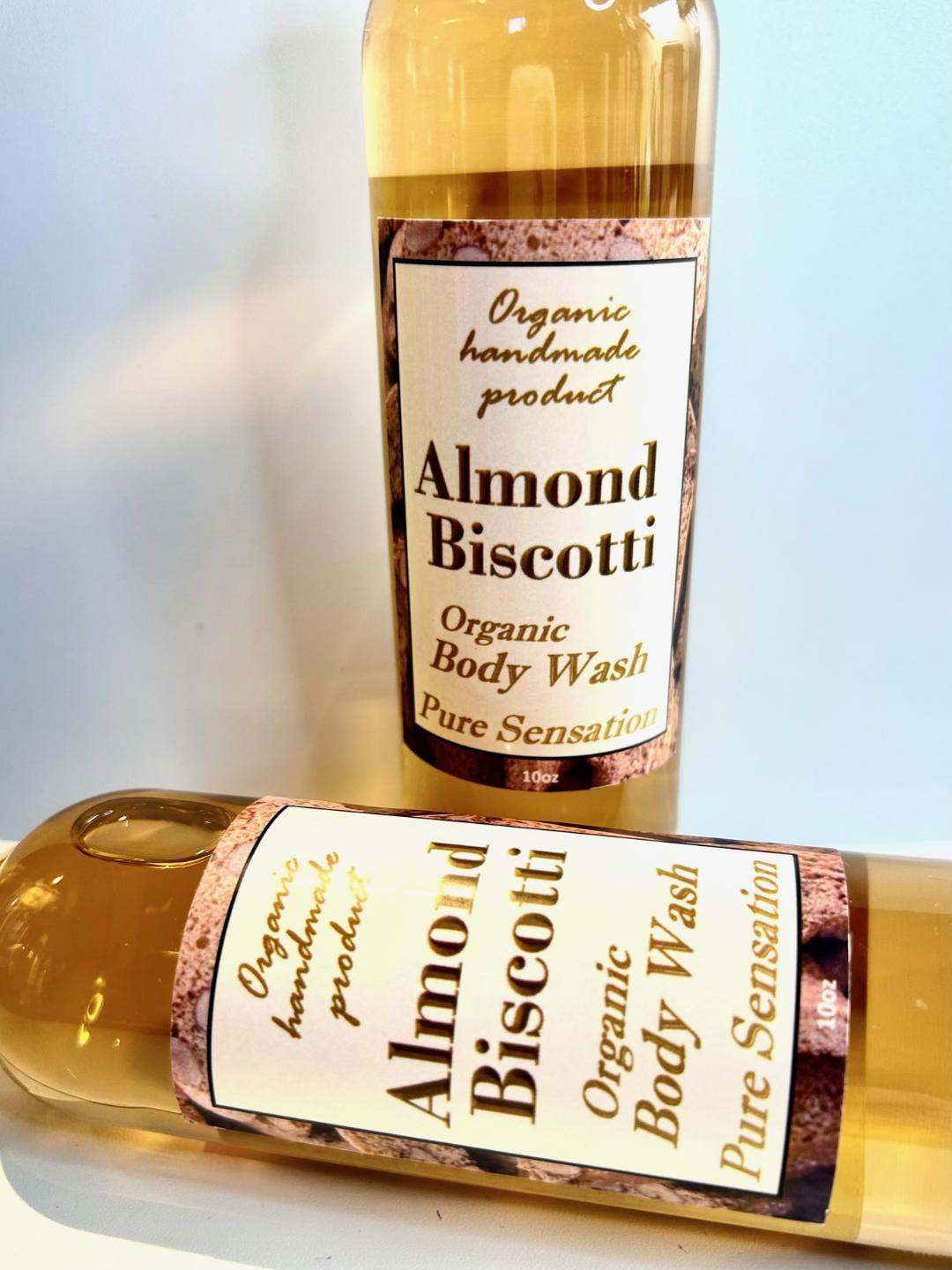 Almond Biscotti Organic Body Wash /  Natural Daily Moisturizer  / Shower Gel - $15.00