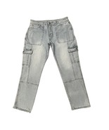 Kancan Jeans 11/29 Felicity High Rise Slim Straight Cargo Jeans Light Wa... - €19,72 EUR