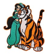 Princess Jasmine and Tigger Embroidered 3&quot; Tall Iron on Patch - $5.89