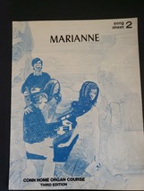 Marianne - Song Sheet 2 - Conn Home Organ Course 1972 Sheet Music - £6.78 GBP