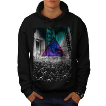 Wellcoda Urban Crowd Street City Mens Hoodie, Color Casual Hooded Sweatshirt - £25.57 GBP+