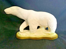 Vtg Porcelain Seymour Mann Polar Bear Japan Statue Figure Animal Home Decor - $39.95