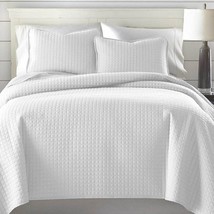 Full/Queen Lightweight White Ultra Soft 3-Piece Microfiber Quilt Set - $2,585.21 MXN