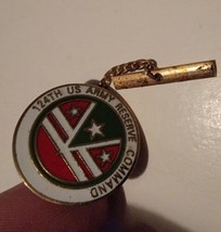 Vintage 124th US Army Reserve Command Enamel Pin Pinback Lapel - $13.71