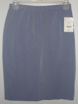 Nwt Womens Dd Collection Purple Silk Blend Shantung Lined Skirt Size 8 - £17.53 GBP