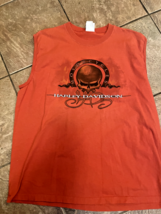 Harley Davidson  R.K. Stratman Orange Willie G. Skull Men&#39;s Muscle Shirt... - $679.81 MXN