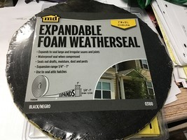 MD expandable foam weatherseal black 1/4 - 1” expandable 13 feet waterpr... - $426.28 MXN