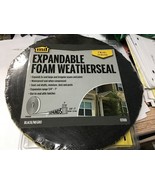 MD expandable foam weatherseal black 1/4 - 1” expandable 13 feet waterpr... - $22.49