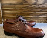 Par West Men’s Custom Brown Leather Golf Shoes Size 12  - £127.71 GBP