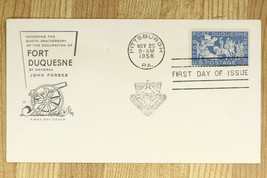 US Postal History Cover FDC 1958 200th Anniversary Fort Duquesne General... - $12.68