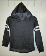 Girl&#39;s Dark Gray Casual Long Sleeve Hoodie with Front Pocket - Size: 6-7 - £8.43 GBP