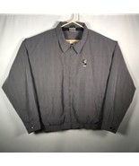 Walt Disney World Sz. XXL Mickey Golf Jacket Full Zipper Gray Checkered ... - $39.59