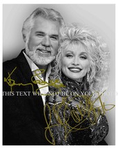 Dolly Parton &amp; Kenny Rogers Signed Autograph 8x10 Rp Photo Islands In The Stream - £14.21 GBP