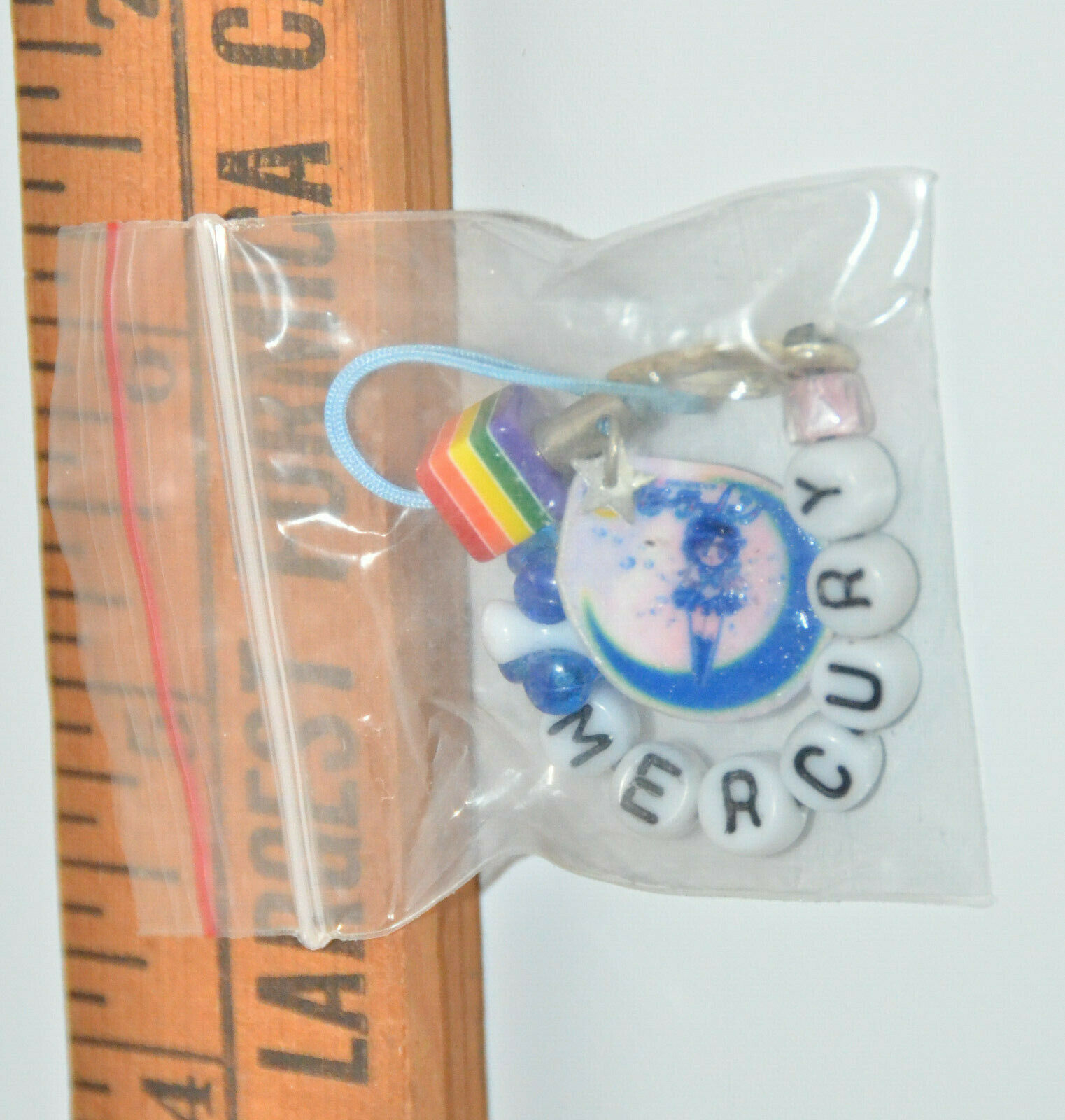 Sailor Mercury Sailor Moon handmade charm cell phone strap keychain key chain - £3.88 GBP