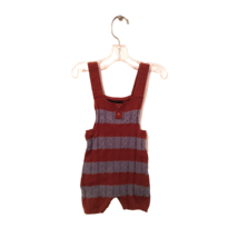 Baby Overalls Size 9 Months Hopscotch NWT Brown &amp; Gray Stripe Knit - £7.76 GBP