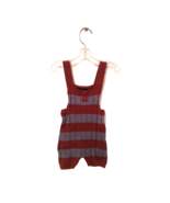 Baby Overalls Size 9 Months Hopscotch NWT Brown &amp; Gray Stripe Knit - £7.82 GBP