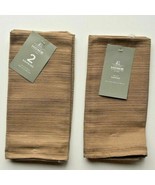 Mitchell Textured Fabric Napkin Napkins 19x19&quot; Set of 4 Tan Beige JCP Ev... - £15.78 GBP