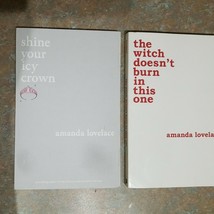 Amanda Lovelace,2 Books The Witch Doesn&#39;t  Burn in This One Shine Your Icy Crown - £14.94 GBP