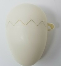 Easter Egg 1970s Hinged Lid White Plastic Vintage  - £9.05 GBP