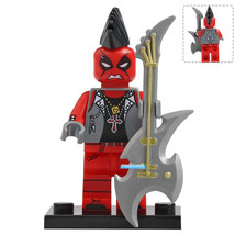 Punk Deadpool Marvel Super Heroes Lego Compatible Minifigure Building Block Toys - £2.33 GBP