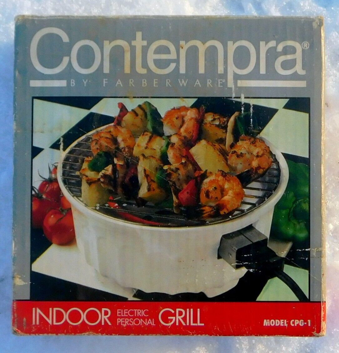 Contempra By Farberware Indoor Electric Personal Grill Model CPG1