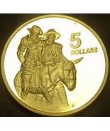 Australia 1990 Dollars Proof~RARE~33,752 Minted~ANZAC MEMORIAL - £32.88 GBP