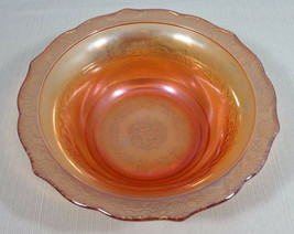 Federal Carnival Glass Normandie Iridescent Large Round Fruit/Vegetable Bowl - £19.17 GBP