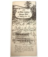 1930s White Sulphur Springs Hotel Milligans Cove PA Advertising Travel B... - £15.46 GBP