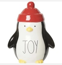 Rae Dunn JOY Ceramic Penguin Figurine 8”x6.5”x5.5” - £24.65 GBP