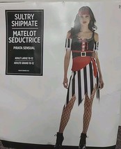 Sultry Shipmate Halloween Costume Fancy Sexy Pirate Dress Adult Large Size 10-12 - $18.90