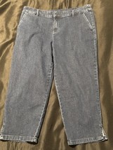 Style &amp; Co. Women’s 12P Cropped Denim Jeans Gray Stretch Pants Petite - $20.95