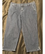 Style &amp; Co. Women’s 12P Cropped Denim Jeans Gray Stretch Pants Petite - $20.95
