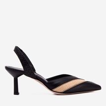 The Riviera Black & Raffia Slingback Women Sandal image 2