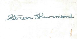 Sen Strom Thurmond Vintage Signed 3x5 Index Card - $79.19