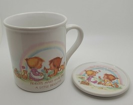 Vintage 1983 Hallmark Mug Mates Friends Make Your Day Coffee Tea Cup - £19.30 GBP