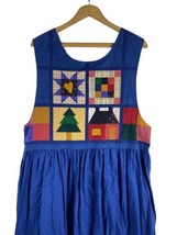 Handmade Modest Dress Size Medium 10 12 Quilt Block Pattern Amish Mennon... - £43.64 GBP