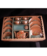 Vintage Miniature Teaset - Doll teapot - Japanese Lusterware - cups and ... - £75.66 GBP