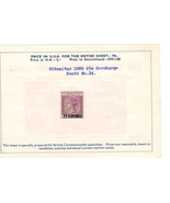 GIBRALTAR 1889 Very Fine Mint Surcharge Stamps hinged on list #S4 Scott ... - £1.03 GBP