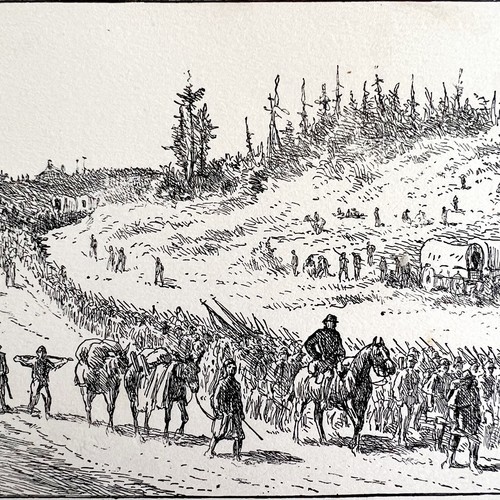The March To Chancellorsville 1882 Victorian Civil War Military Art DWAA8 - $19.99