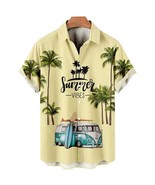 Hawaiian shirt for men VW Bus Typ2 T2 Bulli classic car Summer Vibes - $29.00