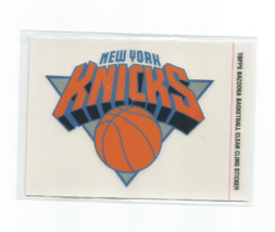New York Knicks 2005-06 Topps Bazooka Basketball Clear Cling Sticker - £3.98 GBP