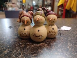 Suzi Skoglund 2012 Good Friends Snowmen 2.5" tall Winter Holiday Figures - $14.84