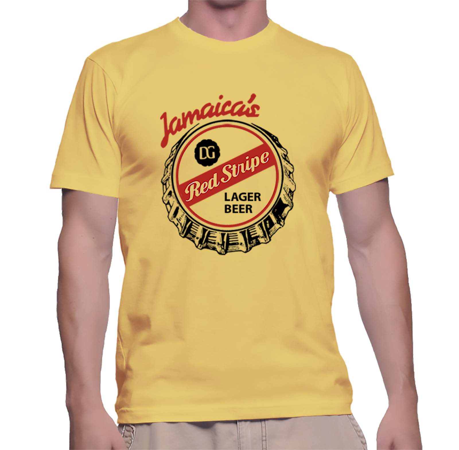 Jamaica's Red Stripe Bottle Cap Beer T-shirt, Classic Mind hunter TV Show
