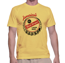 Jamaica&#39;s Red Stripe Bottle Cap Beer T-shirt, Classic Mind hunter TV Show - £15.63 GBP+