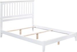 Full-Size Afi Mission Traditional Bed In White With Open Footboard And Turbo - £275.75 GBP