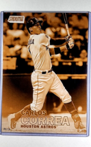 2016 Topps Stadium Club 5X7 Gold #132 Carlos Correa /10 Houston Astros Jumbo 7x5 - £17.27 GBP