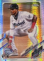  2021 Topps Chrome LEWIN DIAZ RC REFRACTOR #83 MLB Miami Marlins  - $2.62